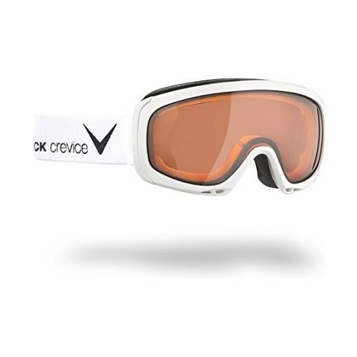 Black Crevice occhiali da neve wagrain bianco/nero