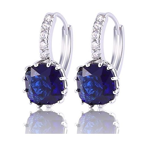 Orecchini PdPaola a Cerchio con Pietra Blu | Gioielli Paladini