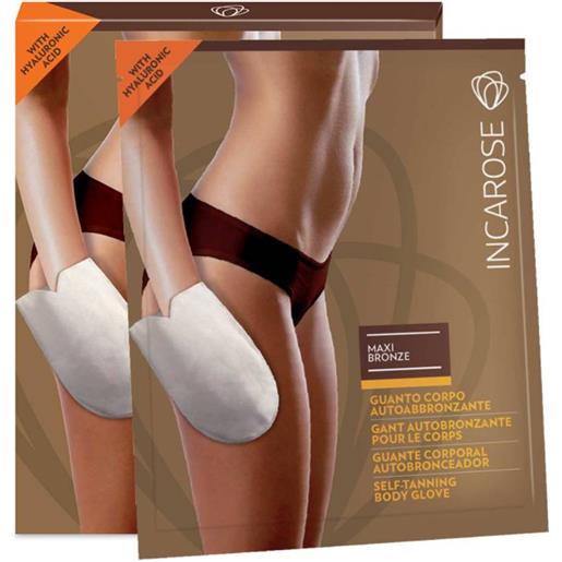 Incarose maxi bronze guanto corpo autoabbronzante monouso
