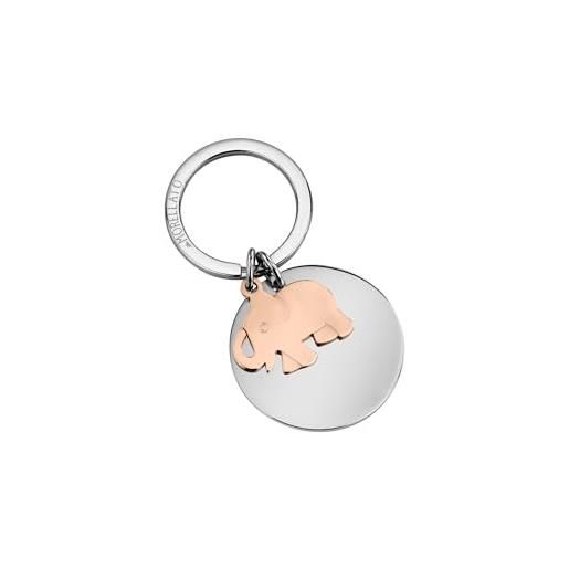 Morellato portachiavi da donna in acciaio, elefante, collezione lucky - sd7176