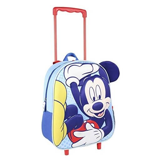 CERDÁ LIFE'S LITTLE MOMENTS cerdá, mochila con ruedas infantil 3d de spiderman-licencia oficial disney studios unisex niños, multicolor, 260x310x100mm