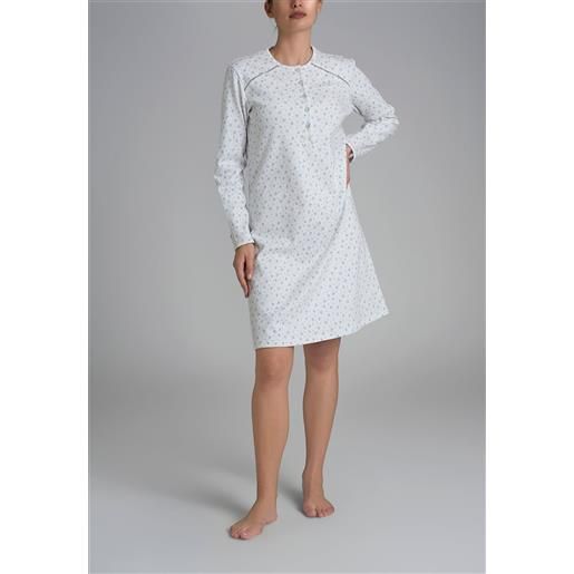 Ragno camicia da notte donna lunga cotone felpato art. Dr63nk