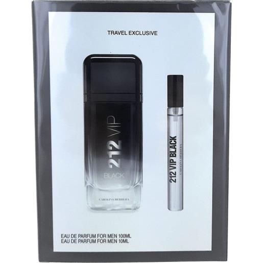 Carolina Herrera cofanetto profumo uomo Carolina Herrera 212 vip black edp