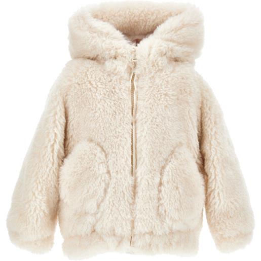 Monnalisa giaccone peluche con cappuccio