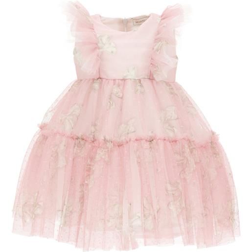 Monnalisa abito tulle stampa fiocchi