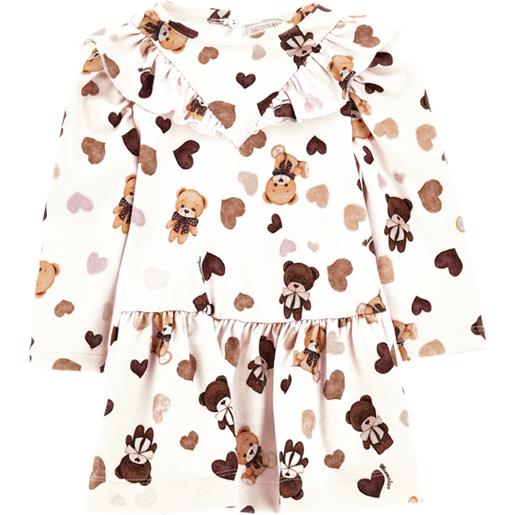 Monnalisa abito jersey con balza