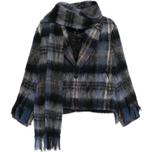 LOEWE blazer a quadri - blu