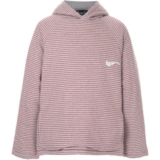 Martine Rose felpa oversize a righe - grigio