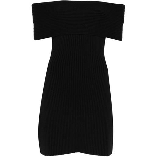 Givenchy abito a coste con spalle scoperte - nero