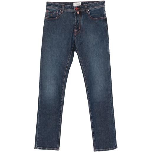 Jacob Cohën jeans con cuciture decorative - blu