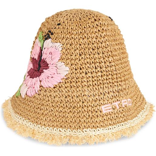 ETRO cappello bucket con ricamo - toni neutri
