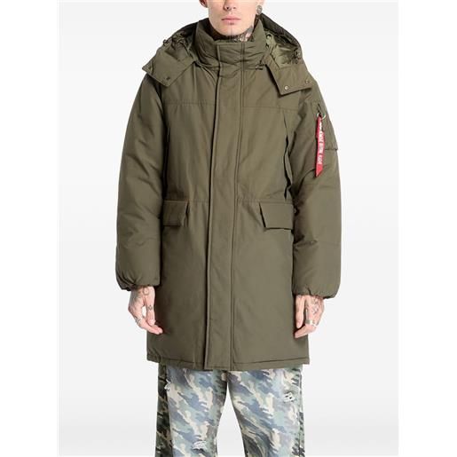Alpha Industries parka imbottito con cappuccio - verde
