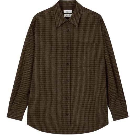 STUDIO TOMBOY camicia a quadri - marrone