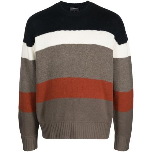 Emporio Armani maglione a righe - blu