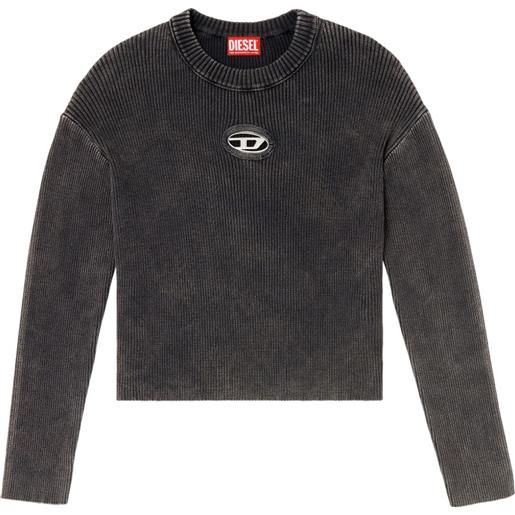 Diesel maglione m-anchorex - nero