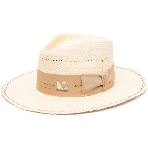 Nick Fouquet cappello mehari con stampa - toni neutri