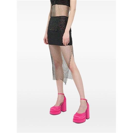 Patrizia Pepe gonna midi con spacco - nero