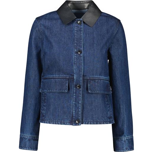 Yves Salomon giacca denim - blu