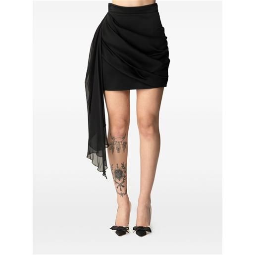 Elisabetta Franchi minigonna drappeggiata - nero