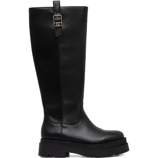 LIU JO stivali in pelle - nero