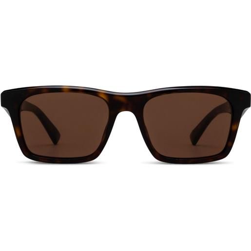 Alexander McQueen Eyewear occhiali da sole squadrati - marrone