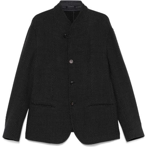 Emporio Armani giacca con ricamo - grigio
