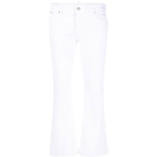 DSQUARED2 jeans white bull svasati - bianco