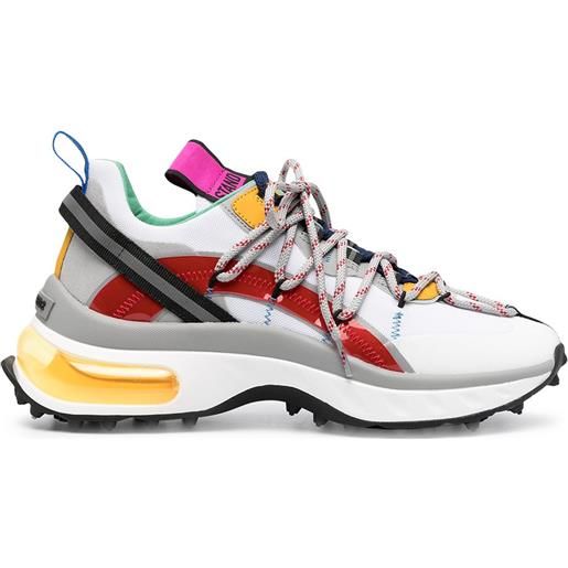 DSQUARED2 sneakers con pannelli a contrasto - bianco