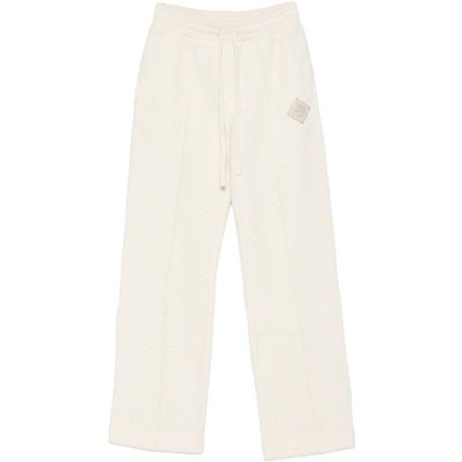 Casablanca pantaloni sportivi con applicazione - toni neutri