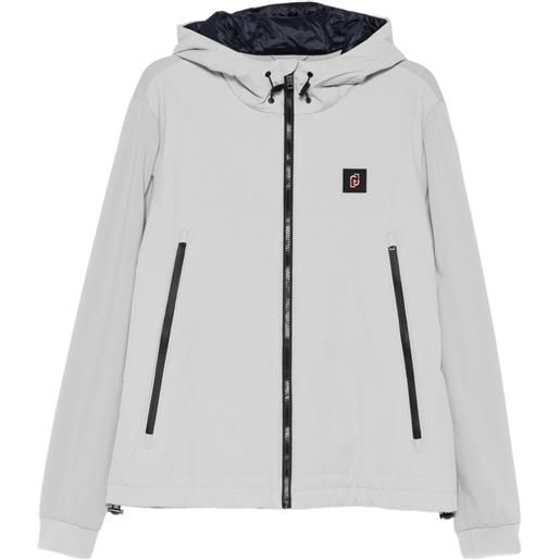 LIU JO giacca con cappuccio e zip - grigio