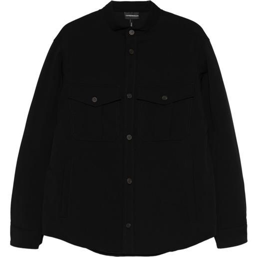 Emporio Armani camicia con taschino - nero