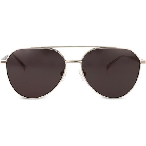 Alexander McQueen Eyewear occhiali da sole con montatura stile pilota - argento