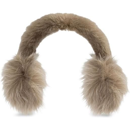 Burberry paraorecchie in pelliccia - marrone