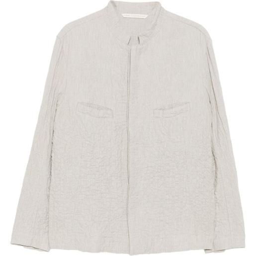 Forme D'expression giacca con effetto cloqué - grigio