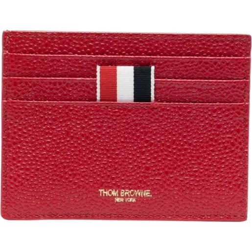 Thom Browne portcarte rettangolare - rosso