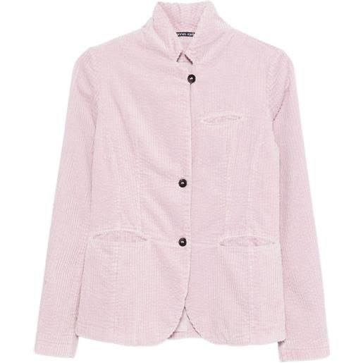 Hannes Roether giacca a coste - rosa