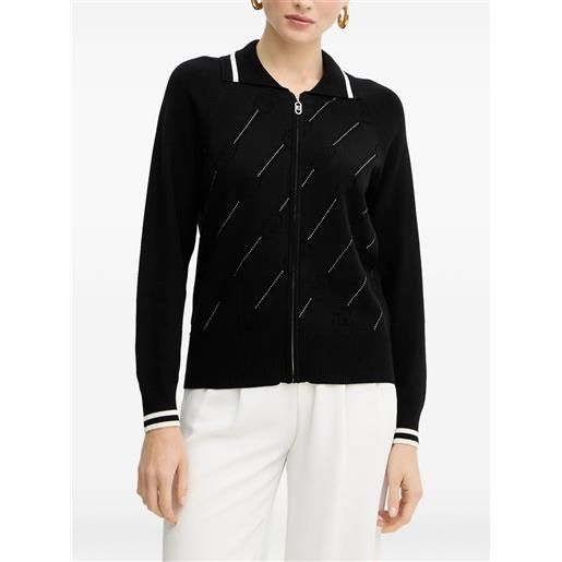 LIU JO cardigan con zip - nero