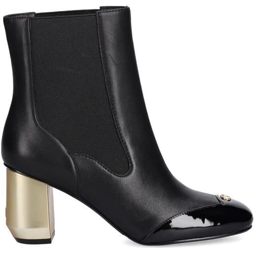 LIU JO stivaletti con applicazione logo 75mm - nero