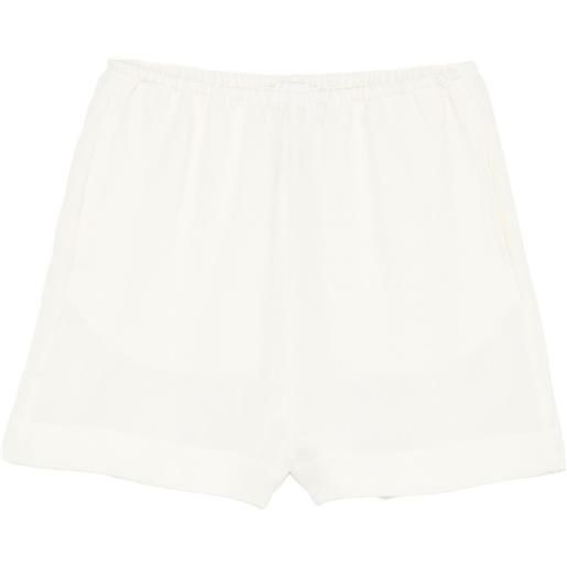 Nanushka shorts con coulisse - bianco