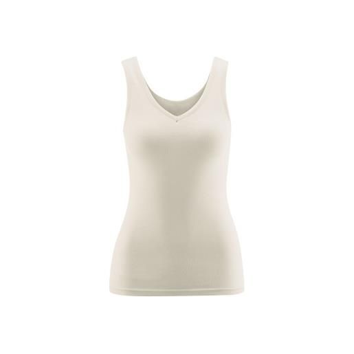 Living Crafts canottiera donna in cotone bio janine- col. Ecrù