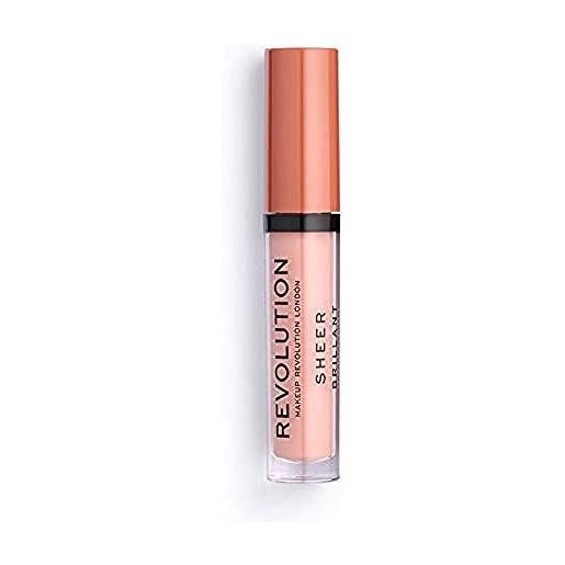 Revolution Beauty London makeup revolution, labbro trasparente, lipgloss, piece of cake 101, 3,5ml