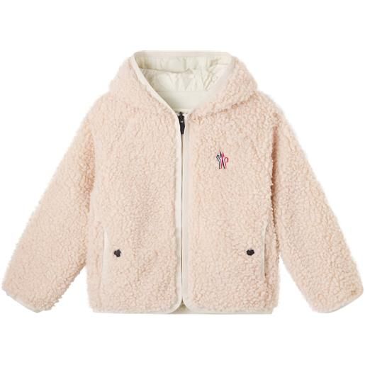 Moncler Grenoble Enfant giacca reversibile in teddy con cappuccio