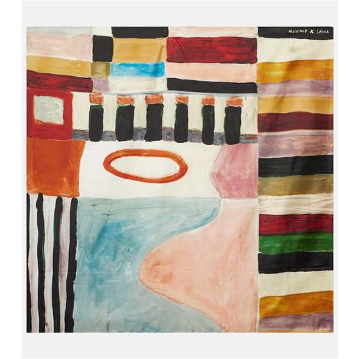 Alemais alã©mais x lrnce - foulard michelle in seta con stampa