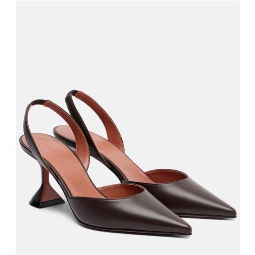 Amina Muaddi pumps slingback holli 70 in pelle