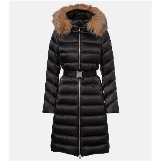 Moncler piumino leersie con shearling