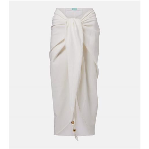 Melissa Odabash copricostume winnie in cotone e lino