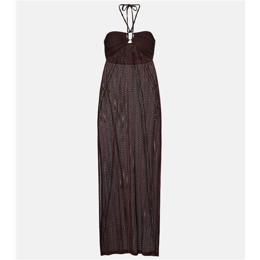 Melissa Odabash abito lungo harriet con scollo allâamericana