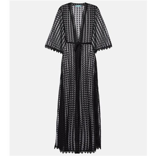 Melissa Odabash caftano lungo talitha semitrasparente