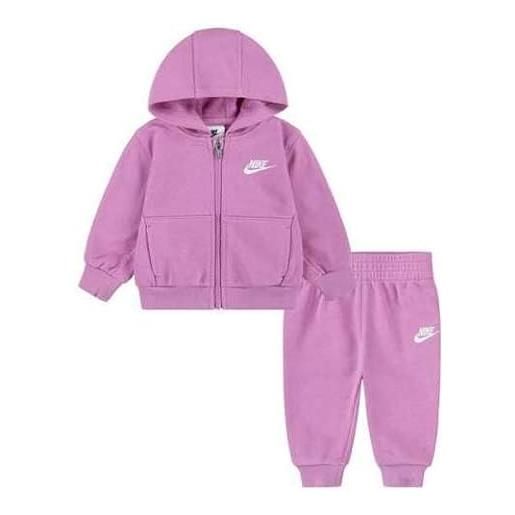 Nike tuta bimbo lbr fz club set 56m485 (rosa, 3 mesi)