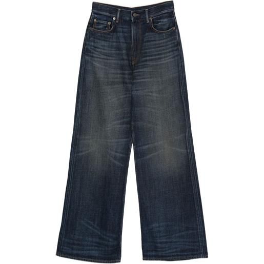 Acne Studios jeans a gamba ampia - blu